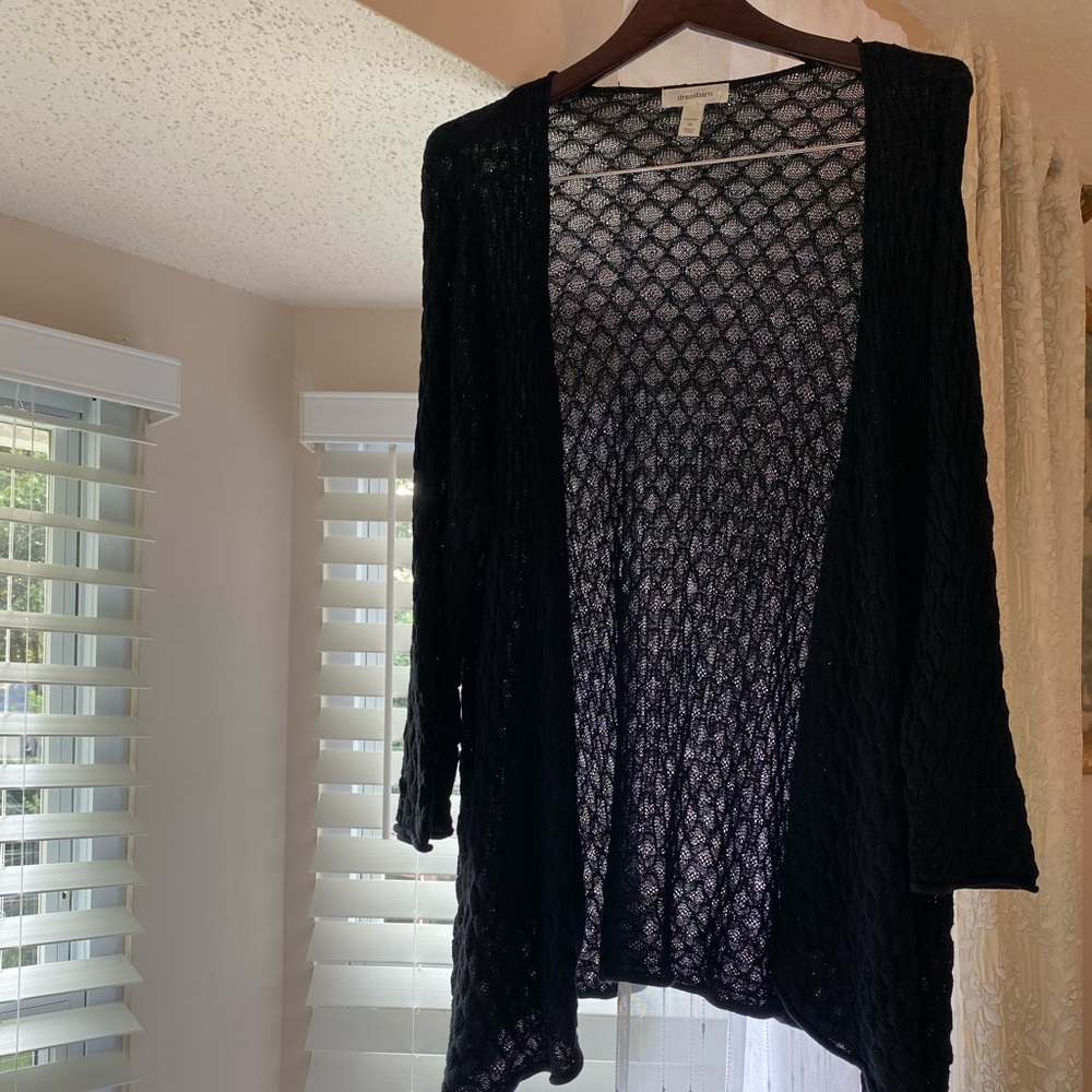 Worn once Knit Cardigan. Size 2X Dress Barn. Cross over very comfortable
